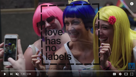 Ad Council's Love Has No Labels, Diversity & Inclusion campaign.